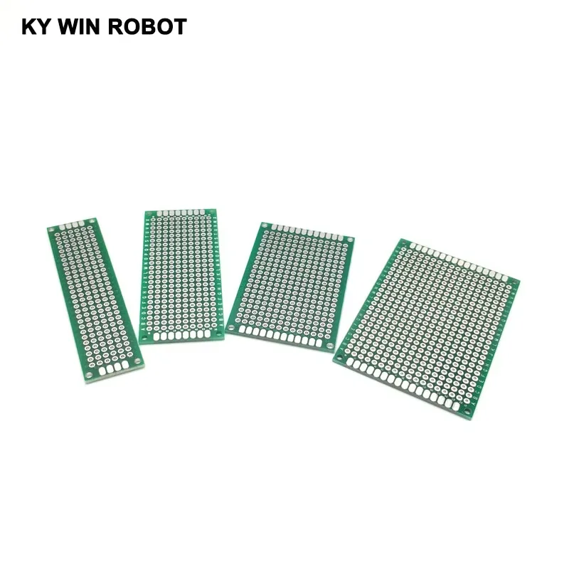 4 pcs 2x8 3x7 4x6 5x7 cm double sided Copper prototype pcb Universal Board IC Electronic components for Arduino DIY