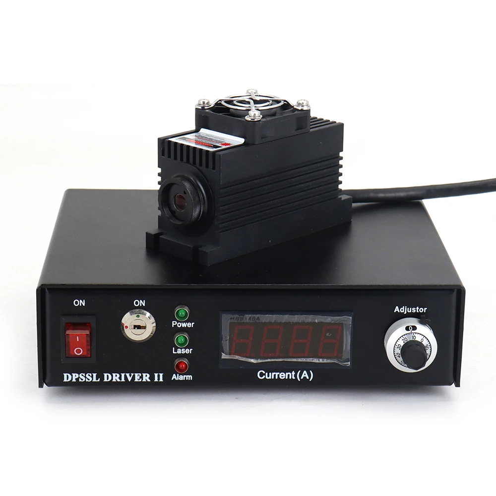 532nm 100mW 1064nm Digital Display Adjustable Laser Module TEM00 Single Mode Green Solid-state Laser Optoelectronics