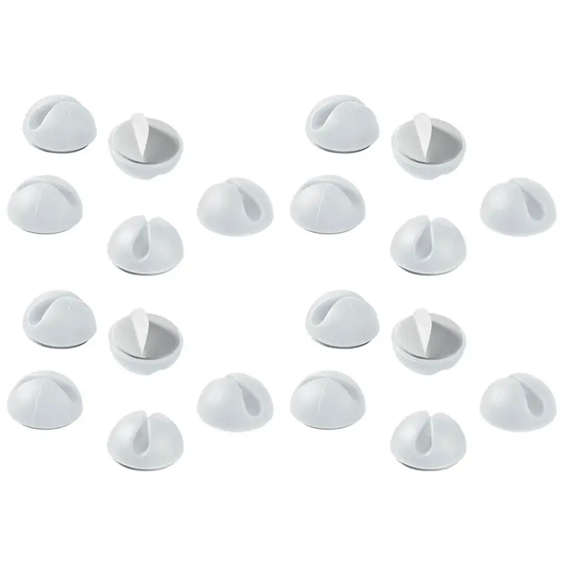 SEWS-20 Pcs Multipurpose Desktop Cable Tidy Holder Clips Wire Cord Line Fixer Wire Cable Organisers Charging Cable Fixer