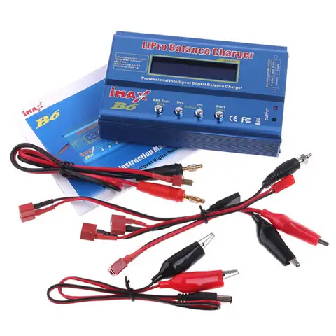New imaxRC iMAX B6 80W Lipo NiMh Li-ion Ni-Cd RC Battery Balance Digital Charger Discharger Carregador E Balanceador Inteligente