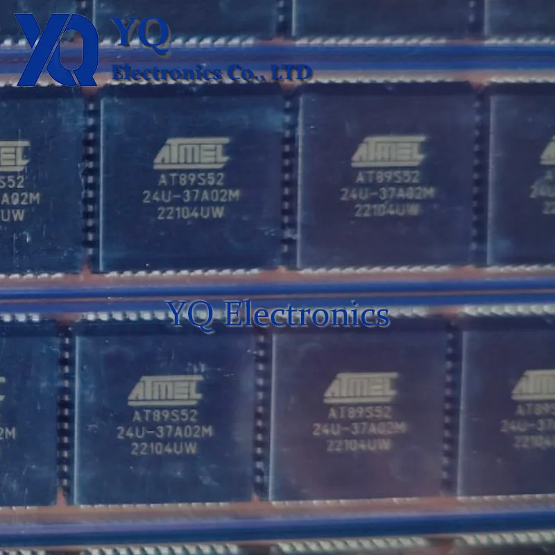 10PCS/lot New OriginaI AT89S52-24JU package PLCC-44 8KB flash memory/24MHZ microcontroller chip