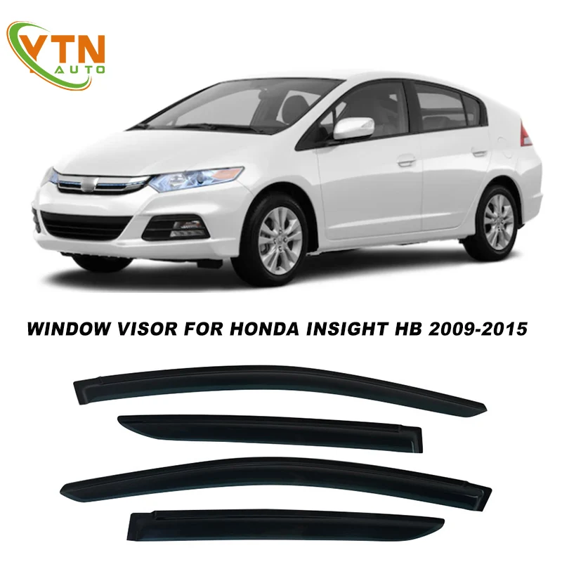 

For Honda Insight Hb 2009 2010 2011 2012 2013 2014 2015 4PCS Window Visor Side Vent Rain Guard Deflector Shield