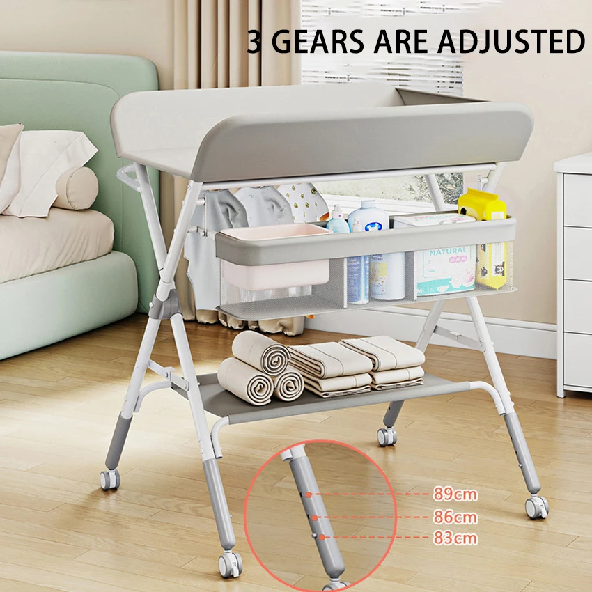 Diaper table Baby care table portable multifunctional foldable bath baby bed changing diaper touch table