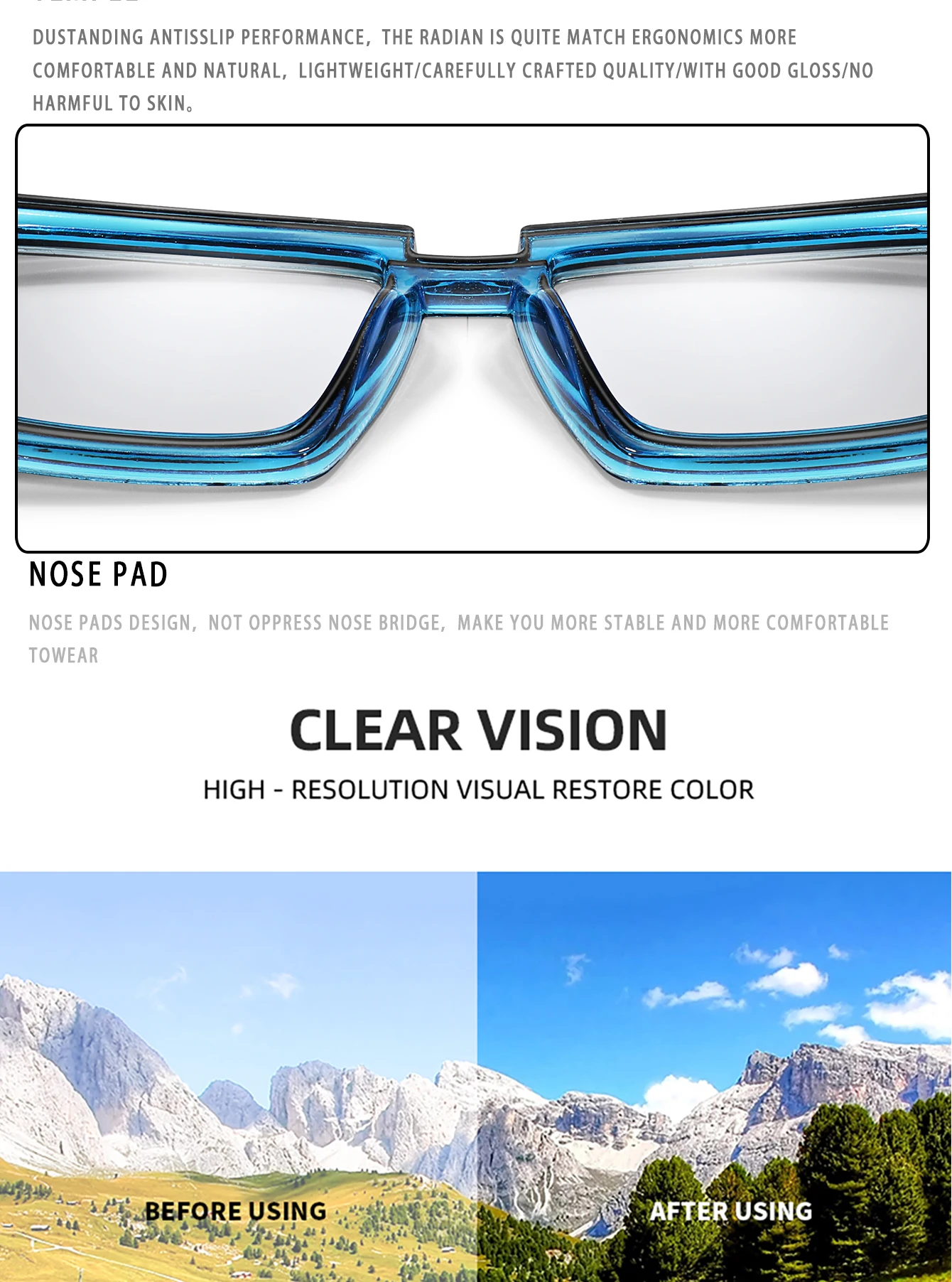3 Paar Sonnenbrillen für Damen, übergroß, trendige, transparente Schutzbrille in Skizzenlinienform für den täglichen Outfit, Party, Reisen, Strandurlaub – Detail 12