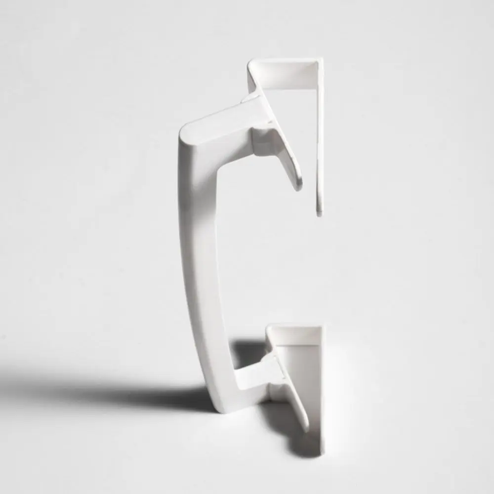 Portable No Drilling Towel Rack White Hard Plastic Towel Hanger Hanging Towel Easy to Assemble Bathroom Accessories Cabinet Door