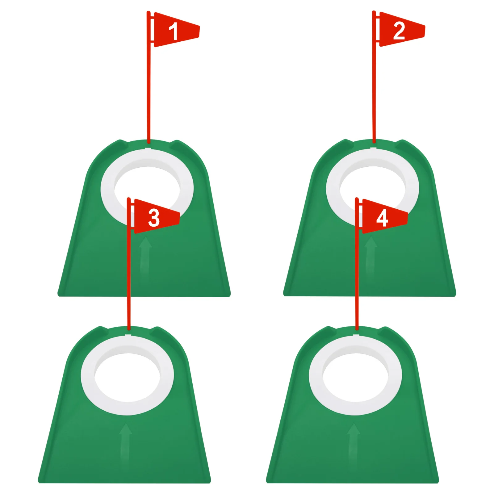 Golf Putting Cup Practice All Direction Valor 4 Pack, Ayuda de Entrenamiento Putter Hole Plate