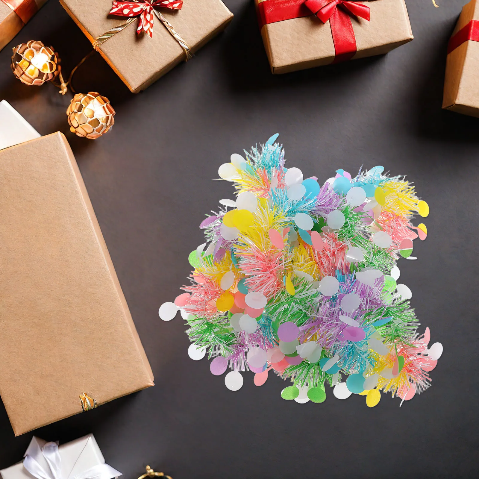 

8pcs Multicolor 200Cm/78.6" Tinsel Garland Hanging Decor Fringe For Birthday Wedding Holiday Party Outdoor Indoor Celebration