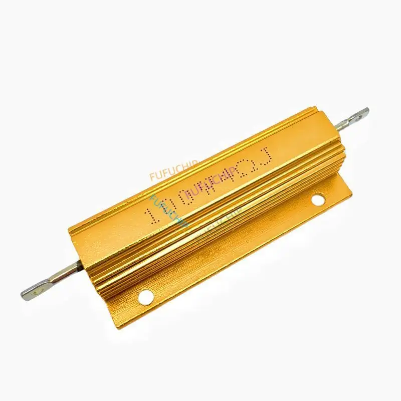 Aluminum Power Metal Shell Case Wirewound Resistor 50W 100W 0.01R~100K 1 3 4 6 8 10 20 200 500 1K 10K Ohm RX24 Resistance