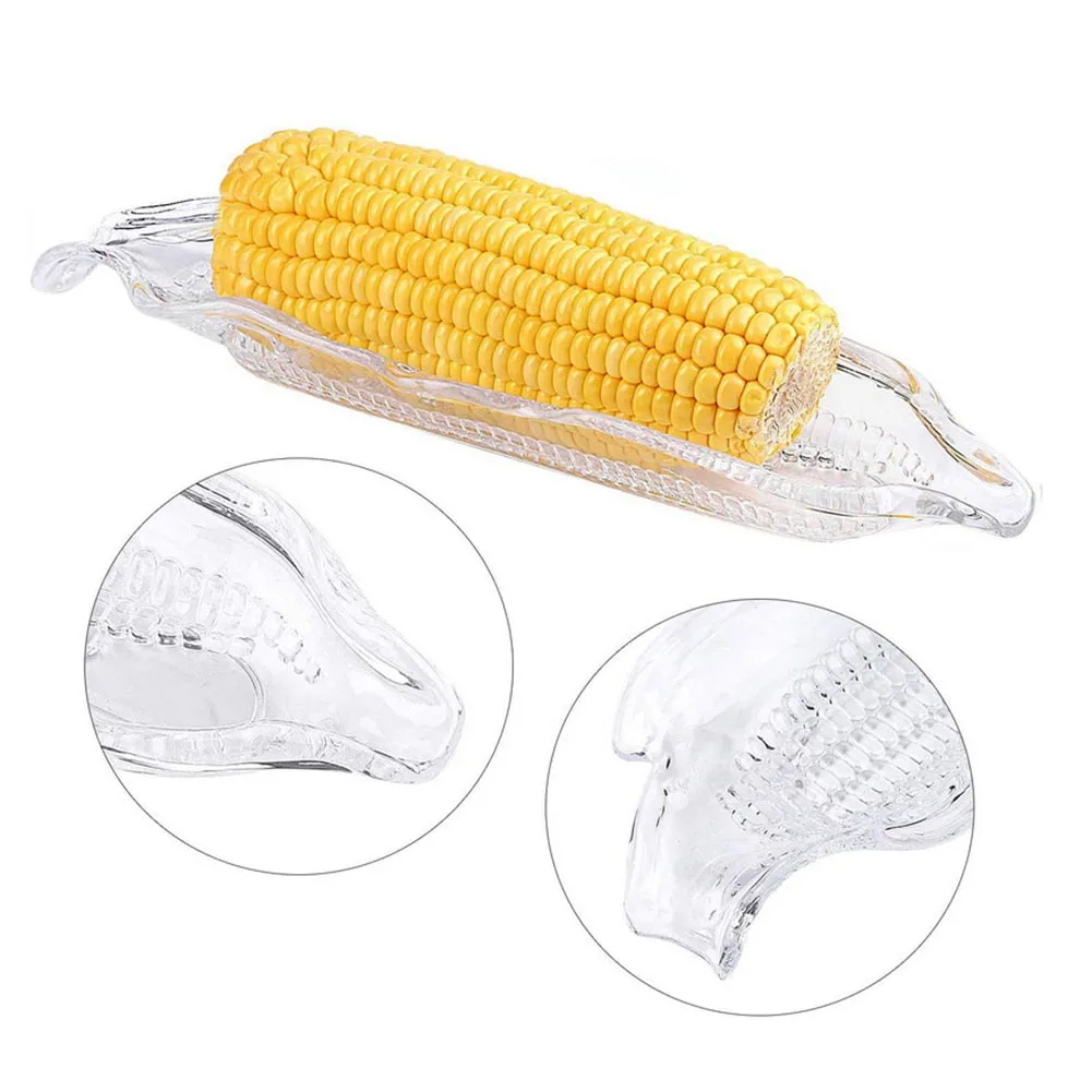 Corn Trays Corn Holder Outdoor Barbecue Tool Cob Skewers Corn Dishes Corn On The Grill Double Fork Fruit Fork Plastic