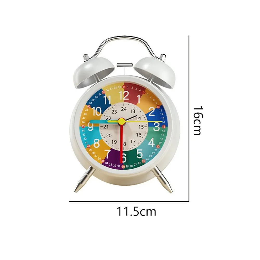 

Useful Metal Alarm Clock Colorful Dual Bell Desktop Alarm Clock Wake Up Clock Children Room