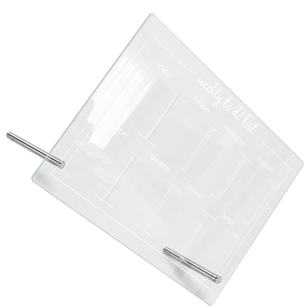 

Набор из 1 шт. Настольная акриловая доска с гладкой поверхностью для сухого стирания, многофункциональная доска для заметок для офисного стола, для письма и рисования