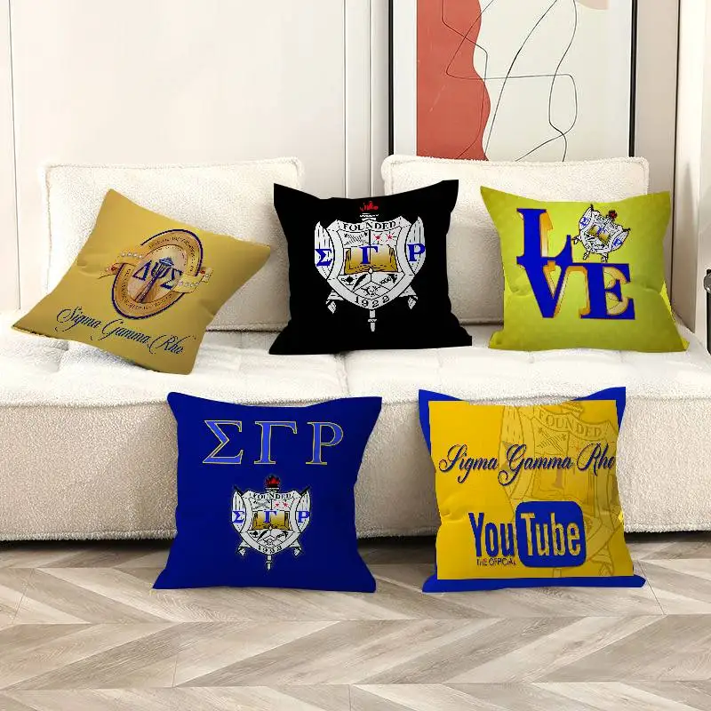 Sigma Gamma Rho LOGO Cushion Cover Pillowcase Upholstery Sofa Throw Pillow Home Decor Pillowcas