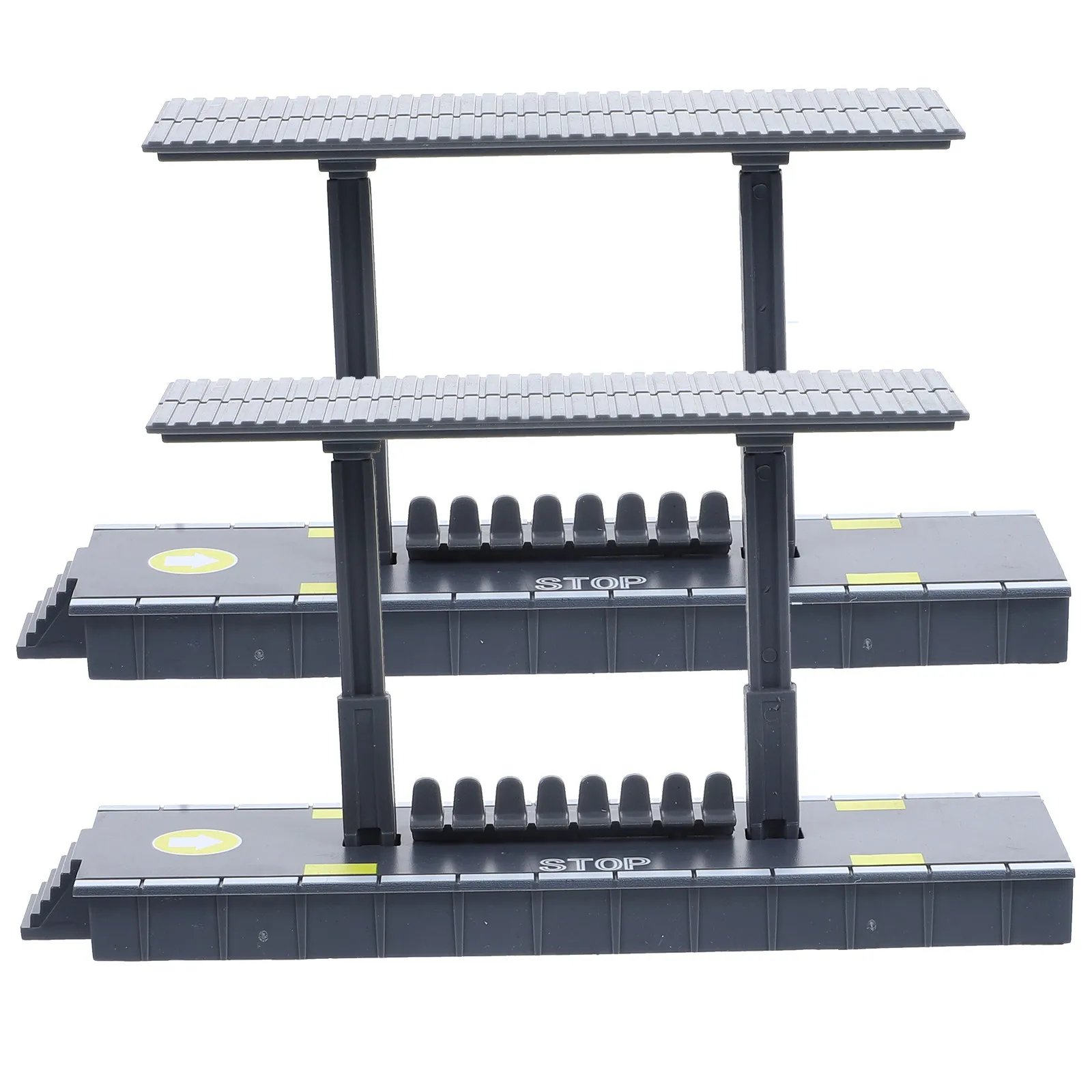 

2Pcs Railway Station Platform Simulation Station Platform Plastic Decorative Accessories for Kids Train Scene DIY Railway