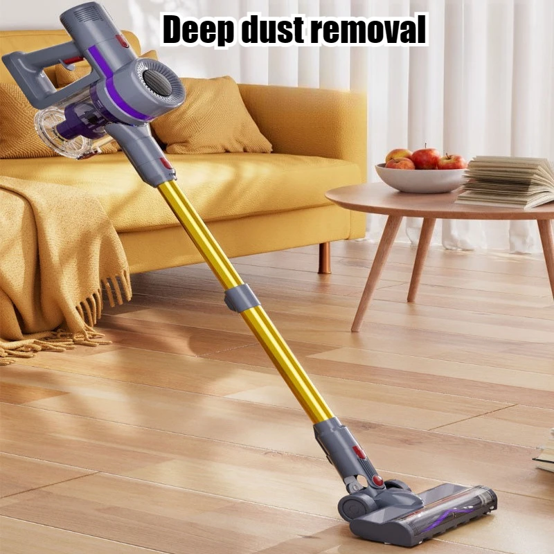Wireless Strong Suction Force Stick Vacuum Cleaner Deep Dust Removal Long Battery Life Convenient Use Handheld Home Appliances