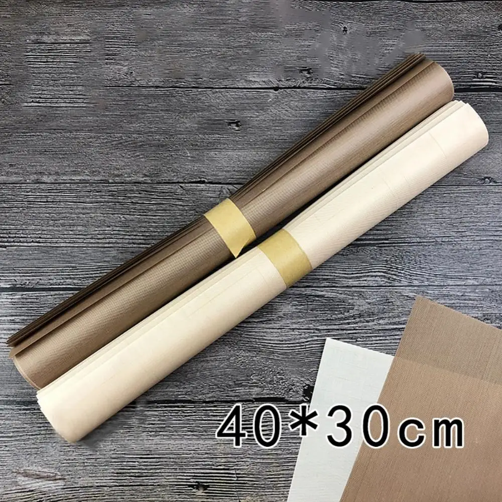 40x30cm Baking Mat Sheet Reusable Non Sticky High Temperature Baking Mat Oil-Proof Paper Heat-Resistant Oven Liner Sheet BBQ Pad