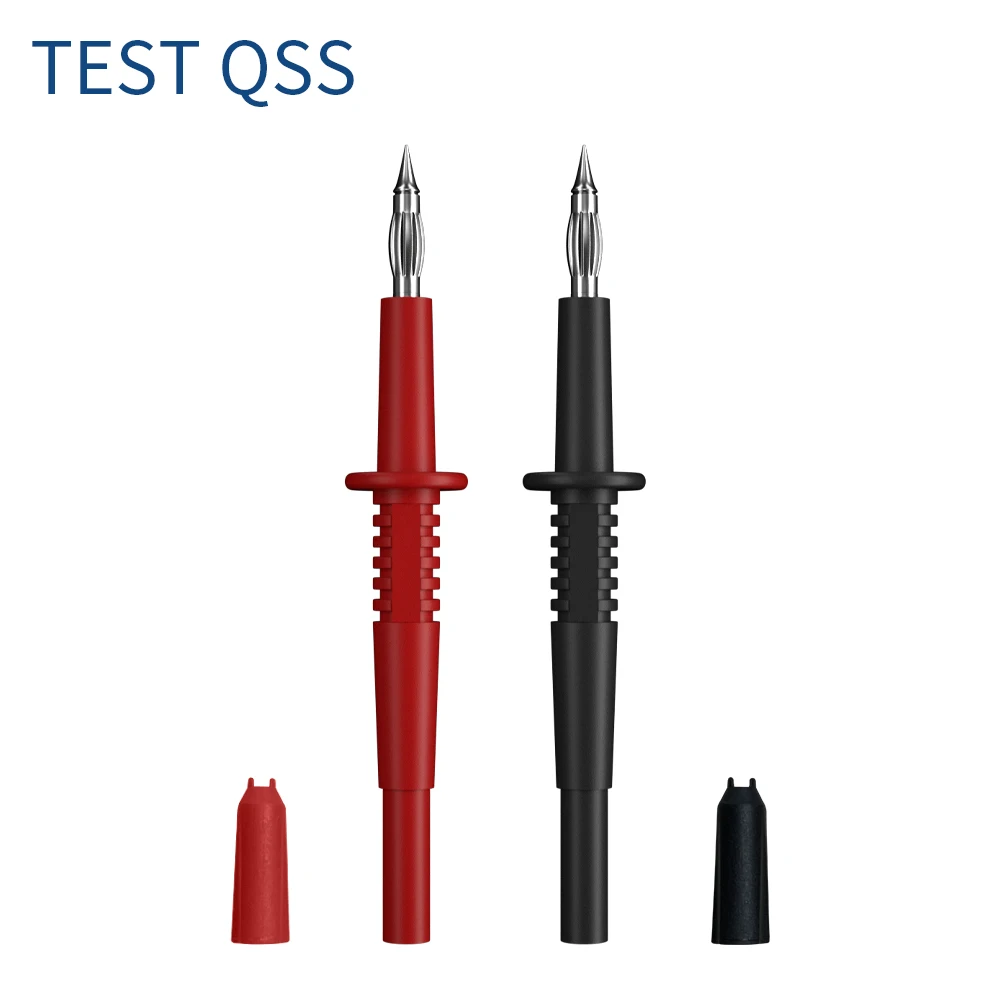 

QSS 2PCS Test Pin 1MM Test Probe Tips Electrical Connector 4MM Female Banana Plug Multi-meter Needle Q.30017