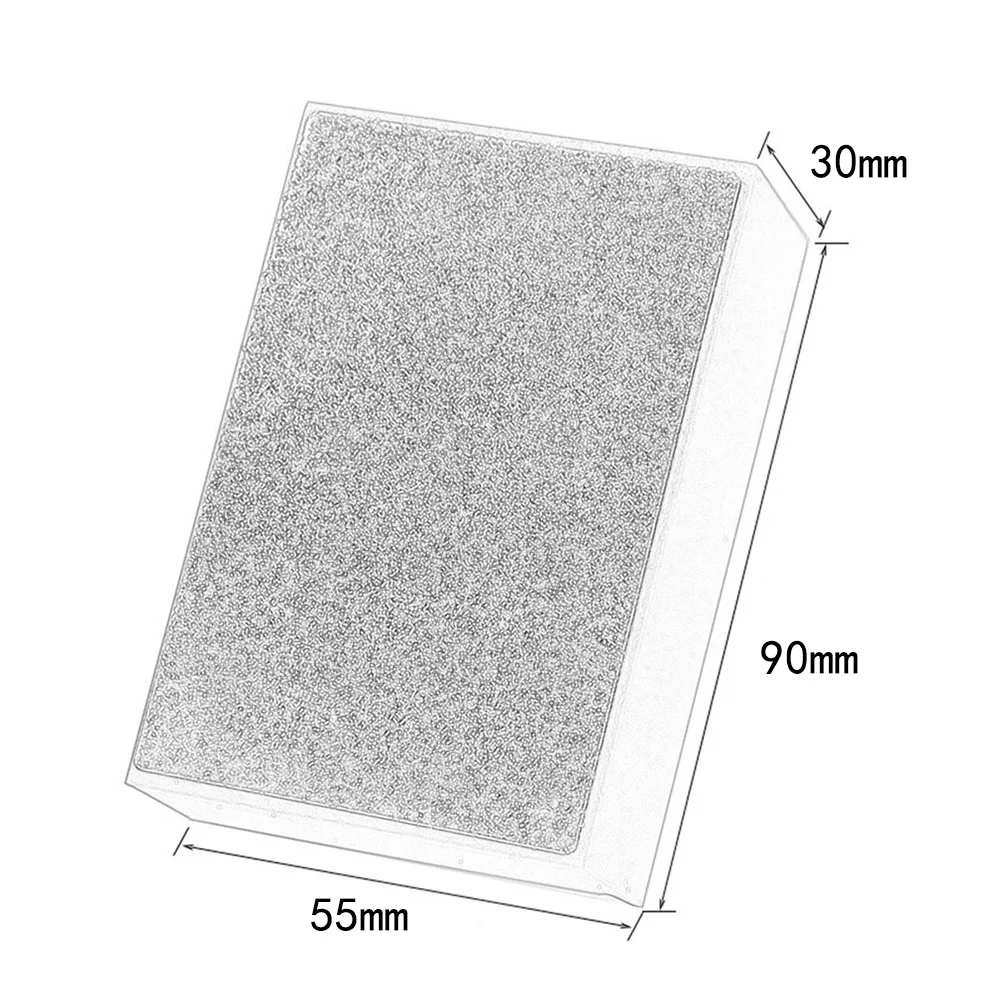 Imagem -06 - Almofada de Polimento Diamante 60 100 200 400 Almofadas de Mão Bloco para Cerâmica Telha Mármore Vidro Moagem Ferramenta Elétrica 90x55 mm