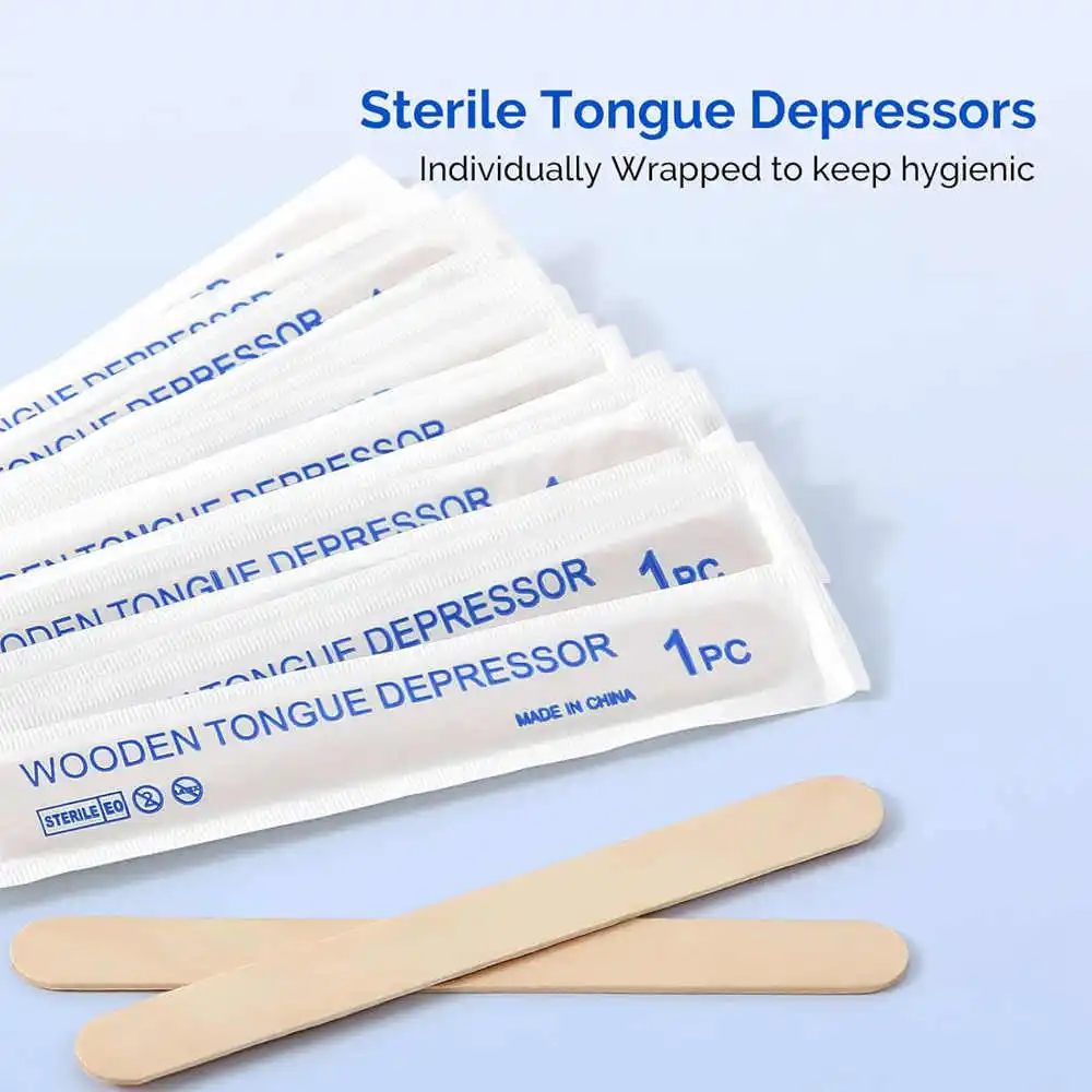 200/50/10PCS Wooden Tongue Depressor Sticks Disposable Waxing Wax Hair Removal Cream Depilatory Beauty Tool Tattoo Accessories