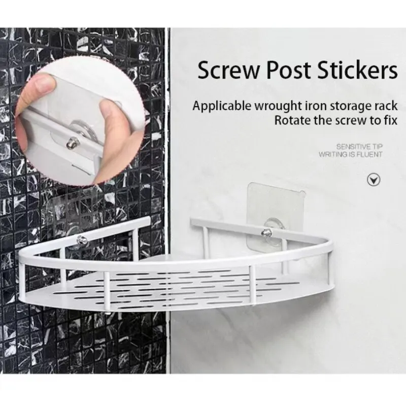 6Pcs Screw Stickers Punch Free Non Marking Photo Frame Holder Rack Wall Decoration Hanger Self Adhesive Wall Picture Hook