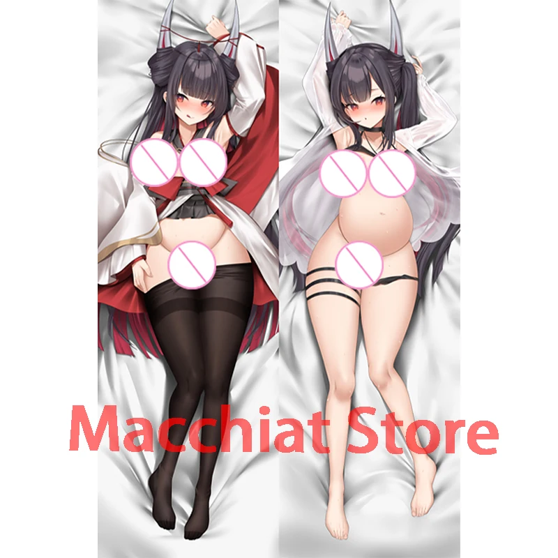 Dakimakura anime Asanagi, Azur Lane, Hatsuki Pregnant Double-sided Print Life-size body pillows cover Adult