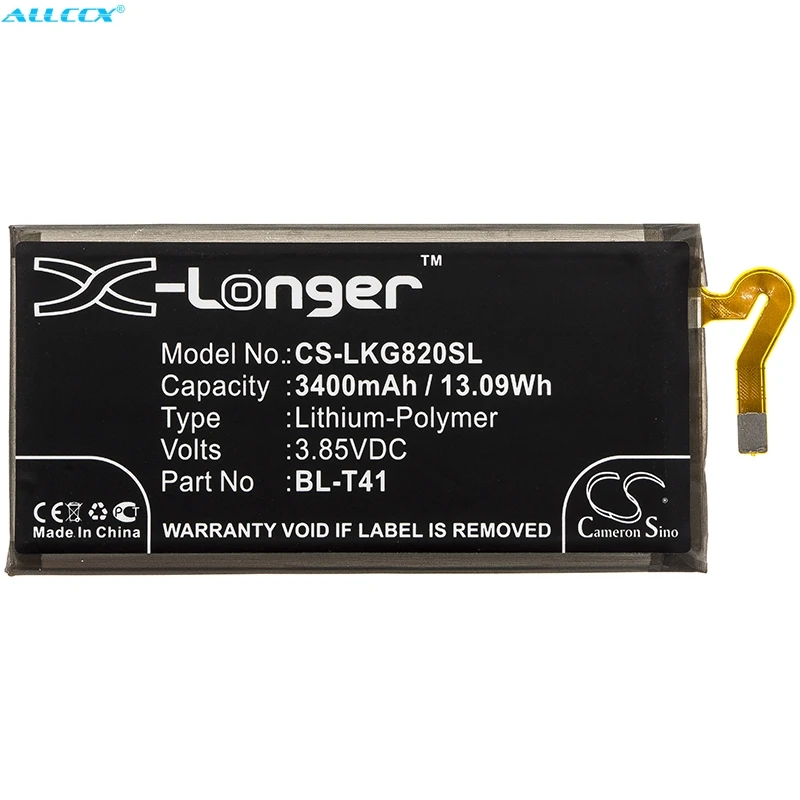 Cameron Sino 3400mAh Battery BL-T41 for LG G8 ThinQ, G820N, G820UM,LMV405EB, V40,V405QA7,V405TAB,V405UA,V405UAB, V409N,LMG820QM7