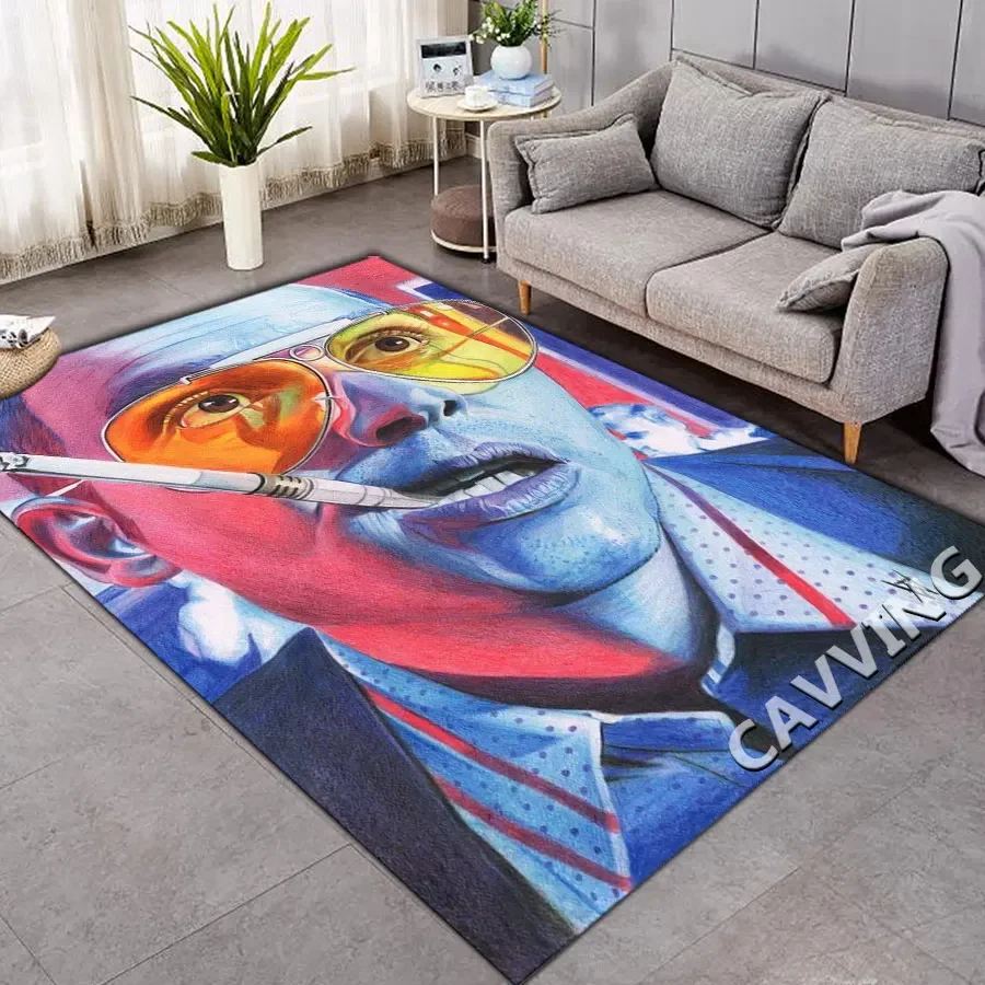 CAVVING 3D Print Fear and Loathing In Las Vegas Carpets Soft Flannel Rugs Mat Rugs Anti-slip Large Rug Carpet Home Decoration