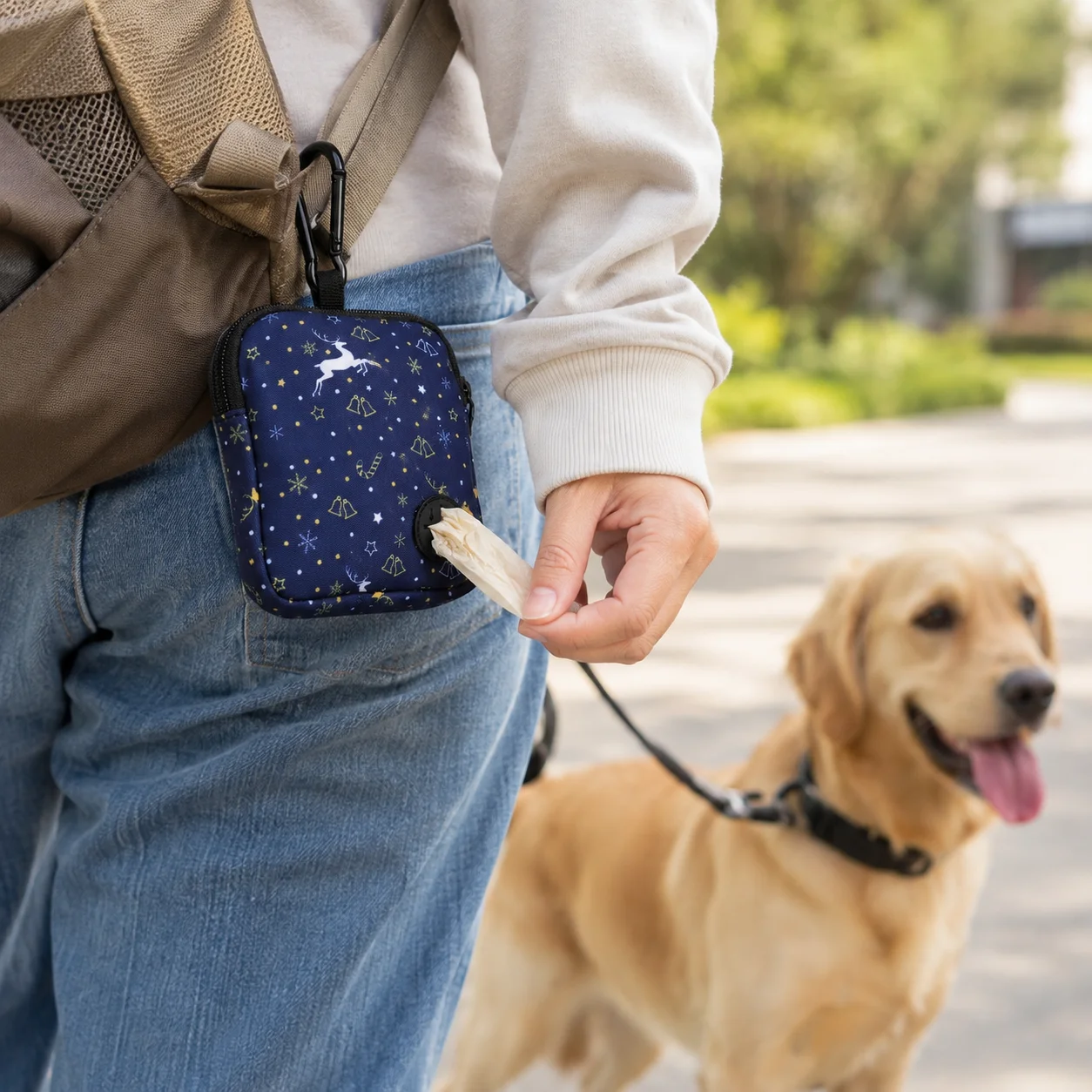 Waterproof Dog Treat Pouch wit - Training Clicker Dog review and price