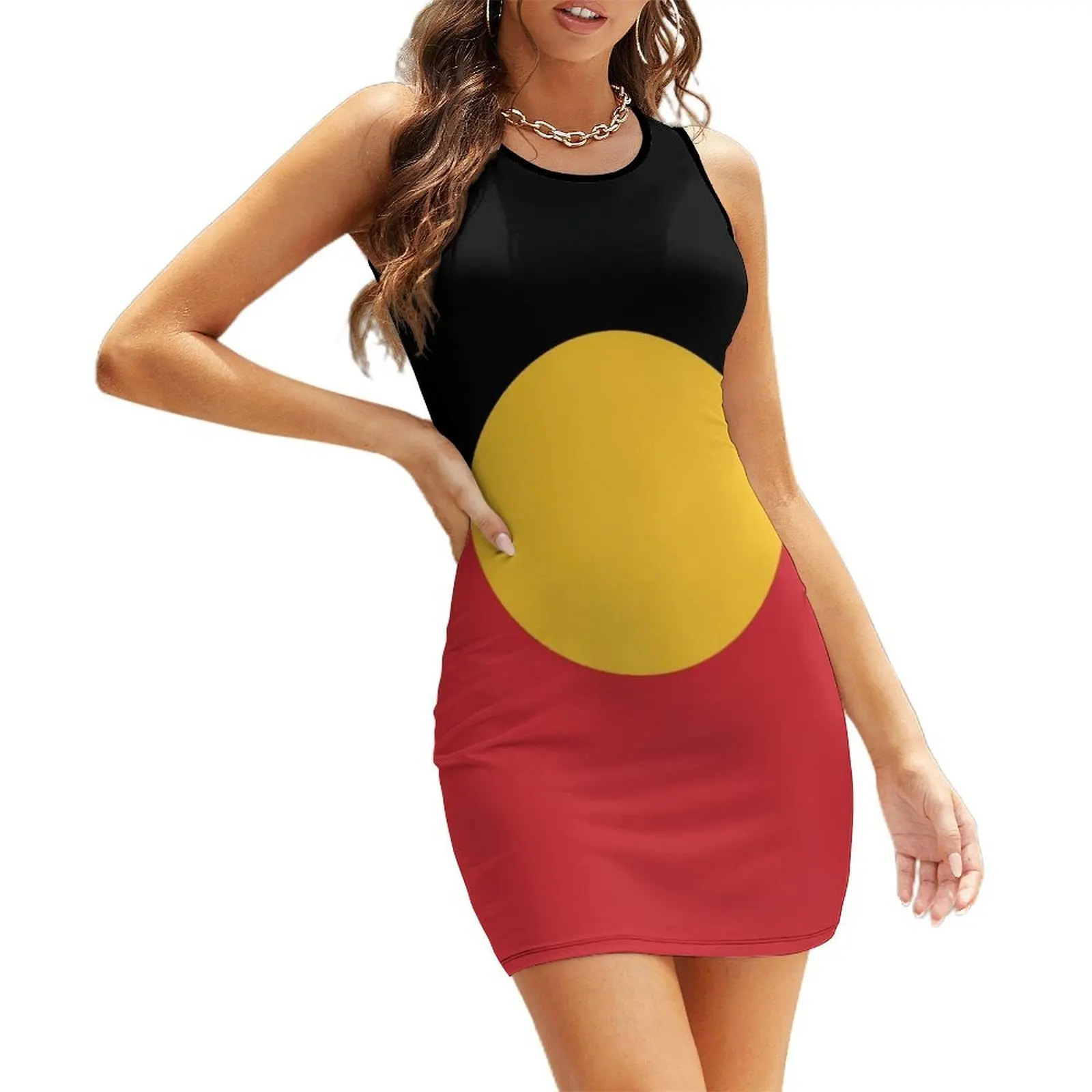 

Aboriginal Flag #5 Sleeveless Sundress women's evening dresses 2025 evening dresses luxury 2025 Dance dresses Woman clothes