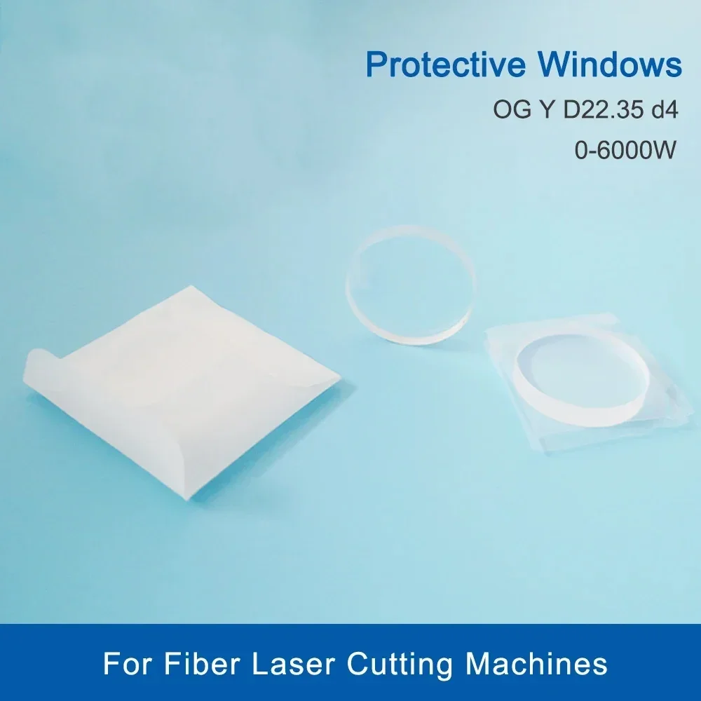 

20Pcs/Lot Fiber Laser cutting machine protective window protecting glass for P0589-360-00002 1064nm D22.35*d4