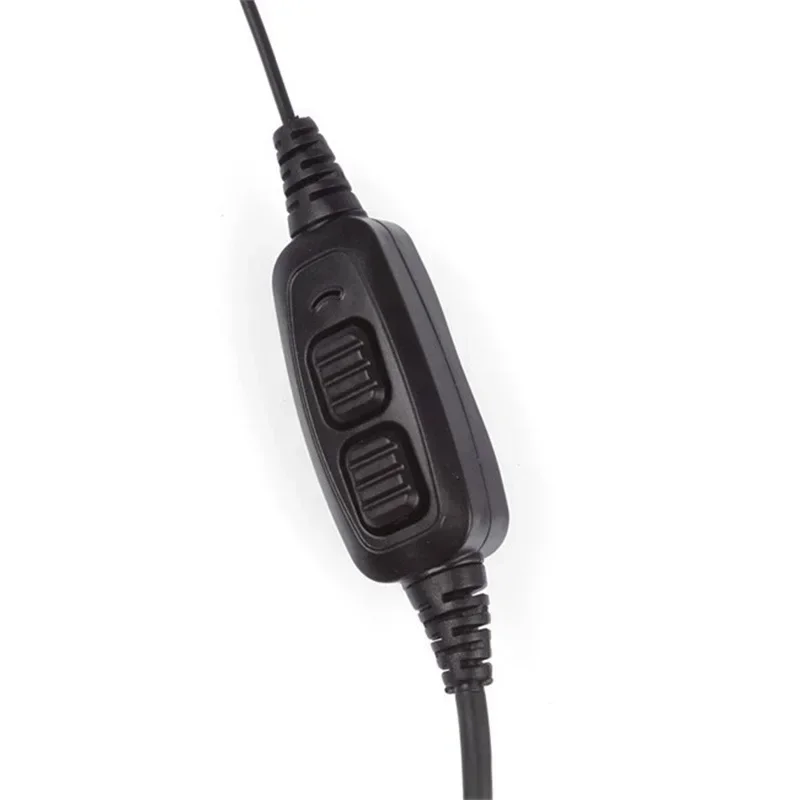 Auricular de conducto de aire PTT Dual con micrófono para Baofeng Radio bidireccional UV-82 UV 82 UV82L UV-89 TK3207 TK3118Accesorios