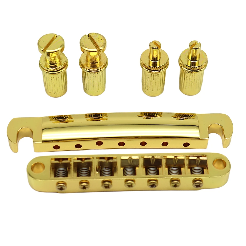 1Set Tune-o-matic Bridge and Tailpiece with Studs 7 String Set Fit for SG LP EPI Electric Guitar
