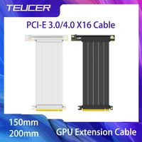 Cable de extensión TEUCER PCIE 4,0 X16, tarjeta gráfica PCI, cable de extensión elevador PCl-E X16, Cable de extensión GPU pcl-express 3,0/4,0