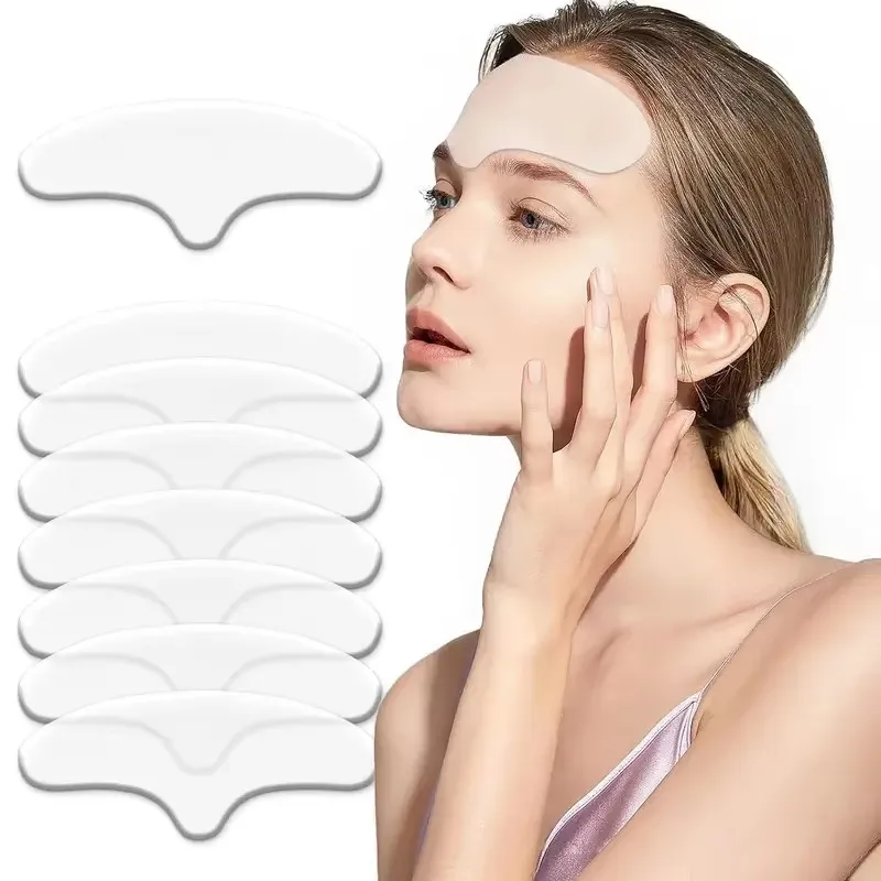 1-4Pcs Anti Wrinkle Forehead Patch Line Removal Gel Patch Eye Mask Firming Lift Up Mask Stickers Anti-Aging Face Forehead Care