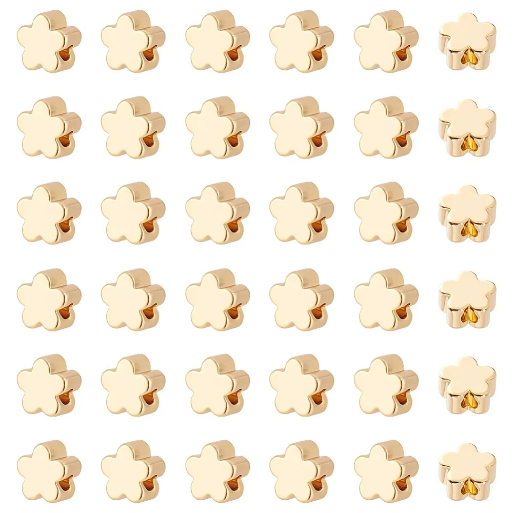 

1set 36pcs Brass Beads Flower 6x6x3mm Hole: 1mm