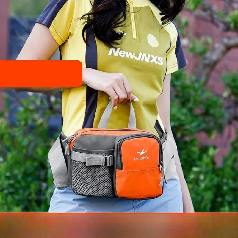 Portable Sports Running Water Bottle Waist Bag Unisex Mobile Phone Chest Bag Diagonal Bag Outdoor Leisure Oxford Cloth Bag