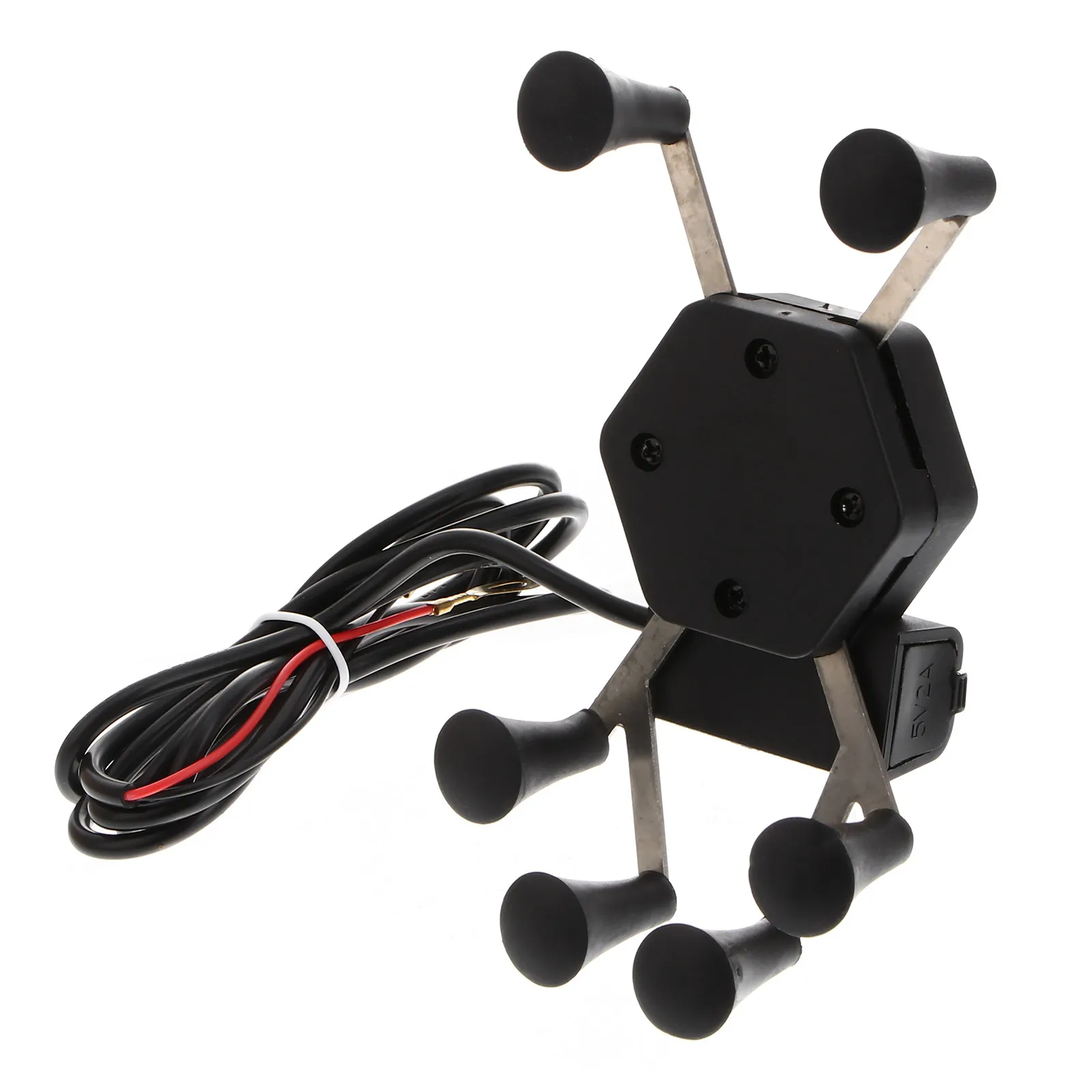 

Кронштейн для мотоциклетного руля, 1 шт., противоугонный держатель для мобильного телефона, сверхпрочный пластиковый, с 6 когтями, для крепления навигатора на мотоцикл