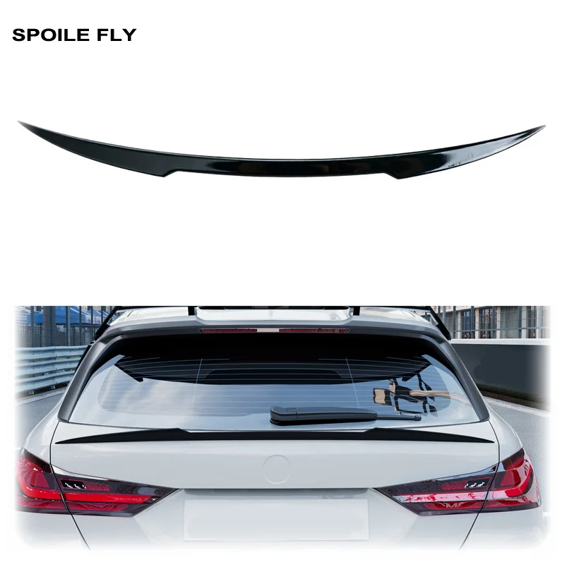 2019 To Up For BMW 1 series F40 F70 116i 118i 120D 128ti M135i Hatchback  M4 Style Rear Mid Wing Middle Spoiler Glossy Black