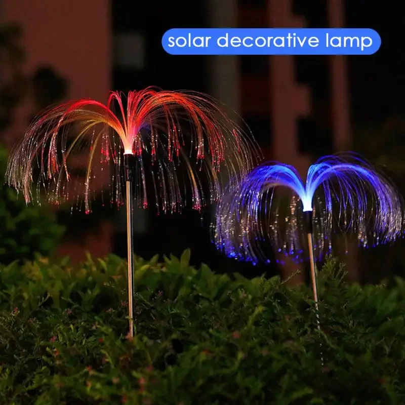 Solar LED Firework Fairy Lights Outdoor Waterproof Garden Decoration Lawn Pathway Solar Lamp 7 Colors Backyard Night Lights