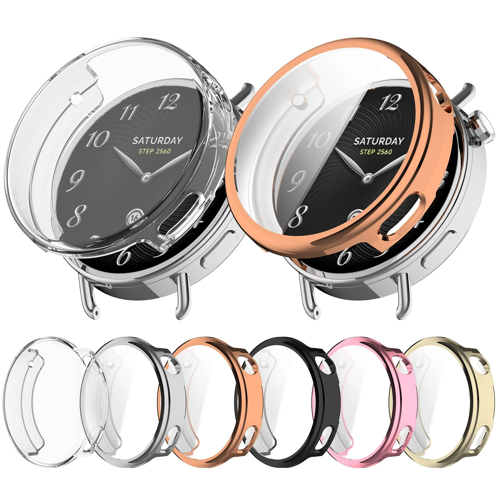 TPU Protective Case Suit for Xiaomi S4 41mm Electroplated TPU All-inclusive Soft Xiaomi Watch Cover
