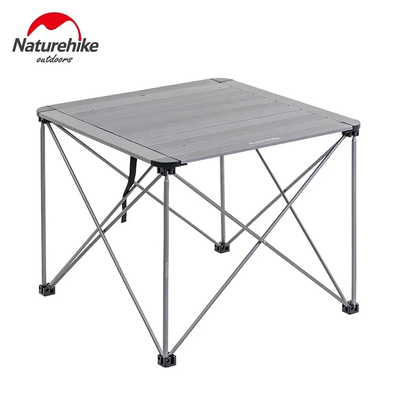 Naturehike-Outdoor Folding Table, Aluminum Alloy Structure, Portable Camping Table Furniture, Foldable Picnic Table