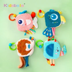 Cloth Belted Hanging Toy With Feather Animal Cloth Book Early Education Toy Montessori Educational Toy