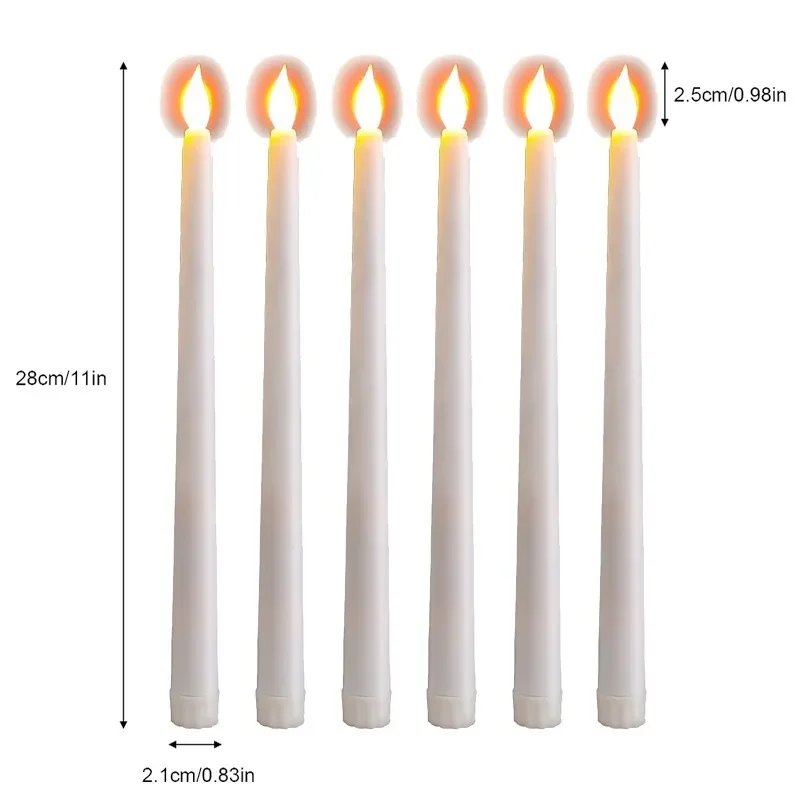 Flameless Candles Battery Powered Large Candle Lights LED Warm Light Candle Lamps for Home Christmas Halloween Party Decoration