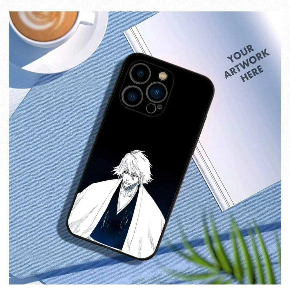 B-BLEACH Kisuke Urahara Phone Case For iPhone15,14,13,12 Mini 11 Pro XR,X,XS,MAX 7,8 Plus Silicone Cover Soft Black