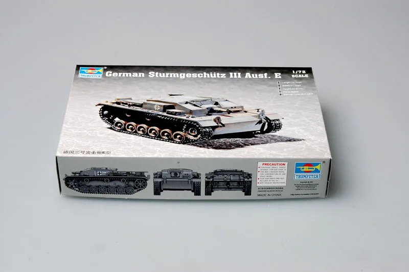 Trumpeter 1/72 07258 German Sturmgeschutz III Ausf E Assault Gun Plastic Assembly Model Building Kit