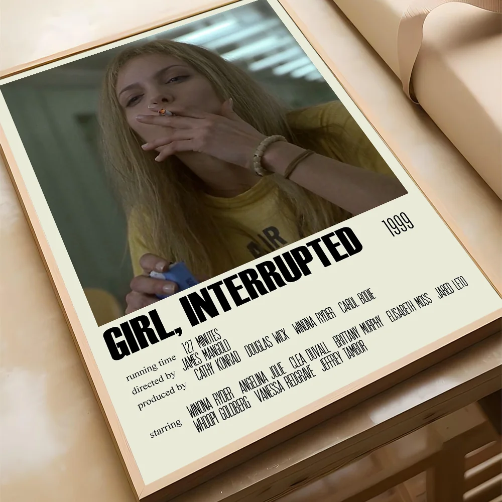 ملصق فني متقطع للفتيات ، ملصقات لاصقة للأفلام ، ملصق ورق كرافت كلاسيكي ، لوحة جدارية ذاتية الصنع ، غرفة ، بار ، مقهى ، جمالي ، 1 * #6