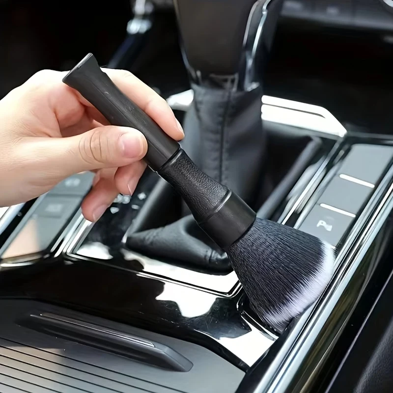 1pcs Car Interior Detailing Brush Soft Bristle Cleaning Brush Motorcycle CarCleaning Tool Auto Detail Dash Duster Brush