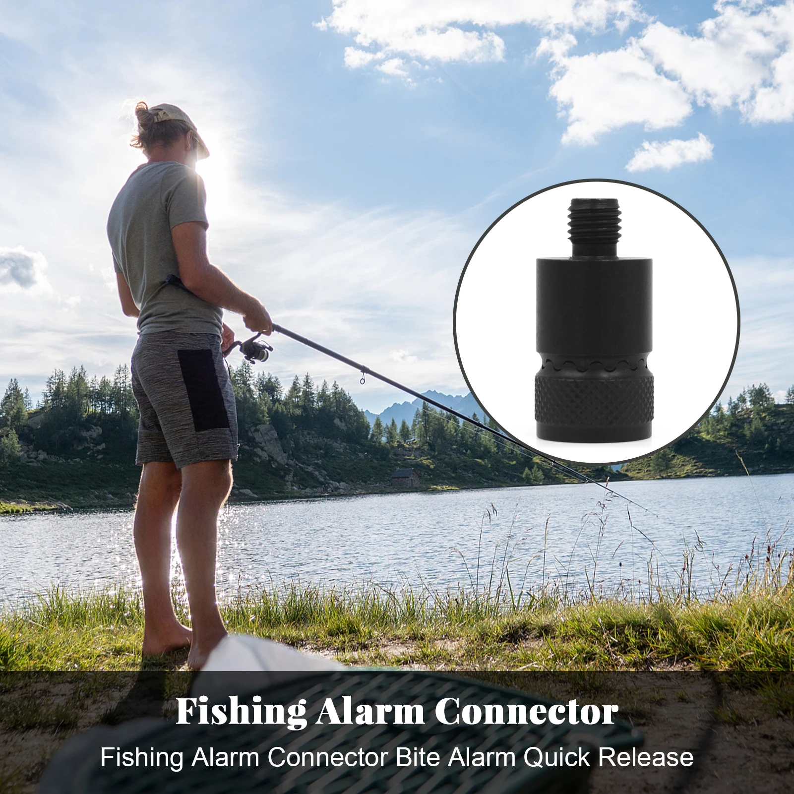 Coonor Fishing Alarm Quick Release Connector for Carp Fishing Rod Pod Magnetic Adapter Fishing Bank Stick Bite Alarm Accessories