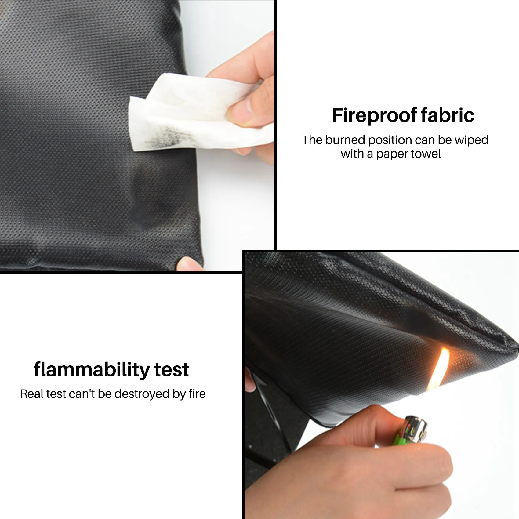 Fireproof Files Folder Accordion Document Bags 14.3X9.8 Inch A4 Size 12 Pockets Non-Itchy Silicone Coated Fire Resistant Safe Mo