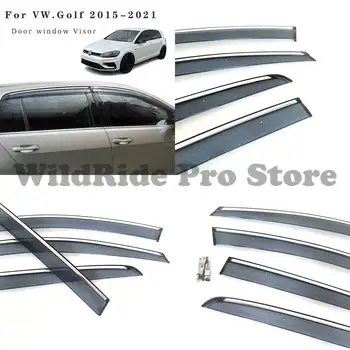 套適用於 2015-2021 年大眾高爾夫 7 的通用型雨擋車窗遮陽板,卡扣式加厚雨水導流板 10 最佳銷售 福斯高爾夫 - №7