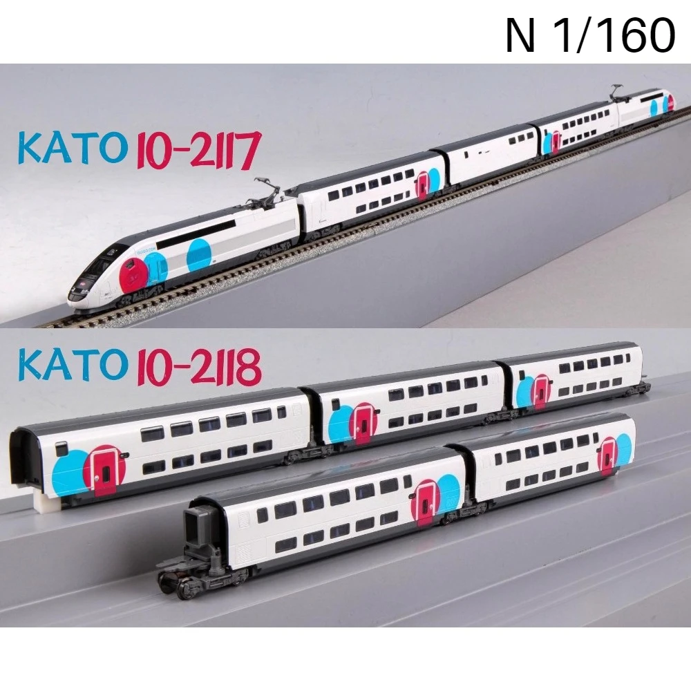 KATO N-scale 1/160 Train Model 10-2117 10-2118 High-Speed ​​Train Set 10 cars with motor Sand table decoration Boys' Toy Gift